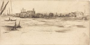 Den urolige Themsen av James Abbott McNeill Whistler