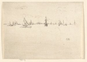 Turret Ship, fra Jubilee Set av James Abbott McNeill Whistler