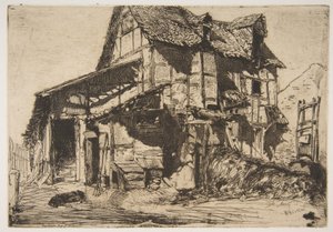 Den usikre leiegården (Den gamle gården) av James McNeill Whistler