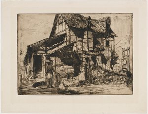 Den usikre leiegården. En av de tolv etsningene fra naturen. (Det franske settet) av James Abbott McNeill Whistler
