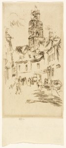 Saint Antoine Tower, Loches av James Abbott McNeill Whistler