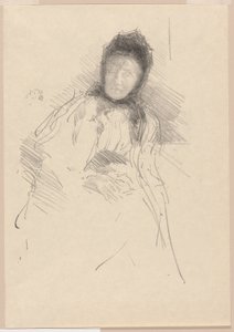 Uferdig skisse av Lady Haden av James Abbott McNeill Whistler