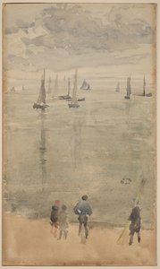 Fiolett [notat?]... Fiskebåtenes tilbakekomst av James McNeill Whistler