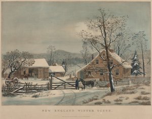 New England vinterscene, 1861.
