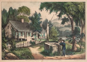 Den gamle eikebøtten. av James Merritt Ives