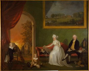 Portrett av Robert Mynors og hans familie, 1797.