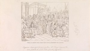 Design for the Great Room of the Society of Arts (4 av 1 ark) av James Mitan