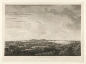 En utsikt over Boston tatt på veien til Dorchester av James Newton