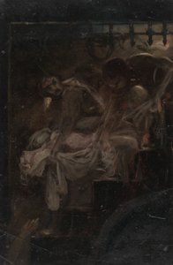 Studie for Burying the Royal Children av James Northcote