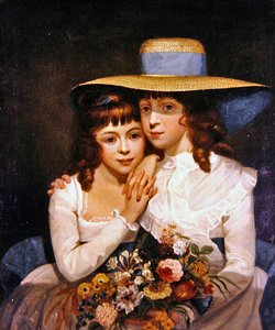 The Leicester Sisters (olje på lerret) av James Northcote