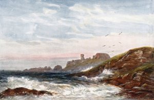 quot;Dunbar Castlequot; (fargelitografi)