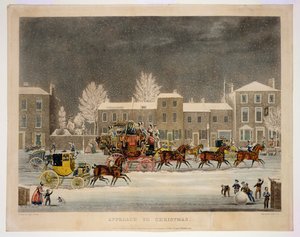 The Approach to Christmas, gravert av George Hunt