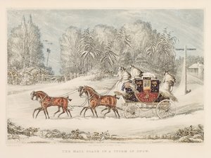 The Post Coach in a Storm of Snow, 1825