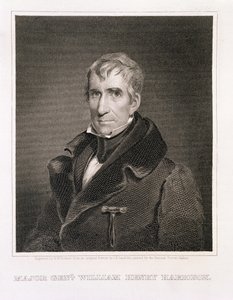 Generalmajor William Henry Harrison, gravert av Richard W. Dodson (1812-67)