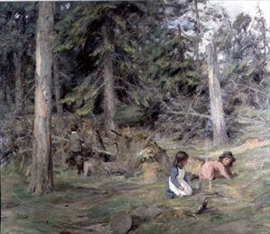 Rundt et leirbål av James Riddel