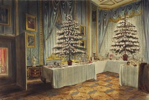 Juletrær til hertuginnen av Kent og de kongelige barna på Windsor Castle, 1850