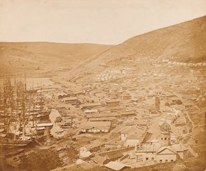 Balaklava ser nordover, 1855 av James Robertson