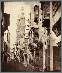 Egypt. Kairo. Smug - i bakgrunnen minaretene til Al-Mu