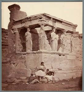 Erekhtheion - tempel på Akropolis i Athen. av James Robertson