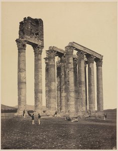 Tempel til Jupiter Olympius, ca. 1853. av James Robertson