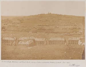 Utsikt fra Mamelon mot Malakhov, 1855 av James Robertson