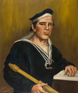 Robert Annan (1834-1867) (olje om bord) av James Ross Burgoyne