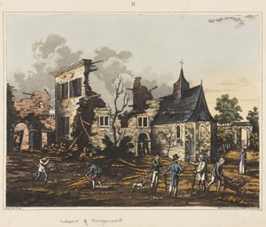 Interiør i Hougoumont, fra 