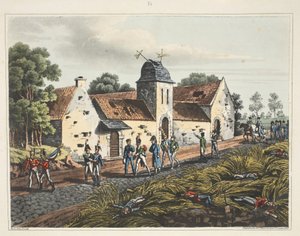 Gårdshuset på Mont St Jean av James Rouse