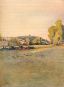 'St. Martha's Chapel, fra Shalford Common, 1911, 1914 av James S Ogilvy