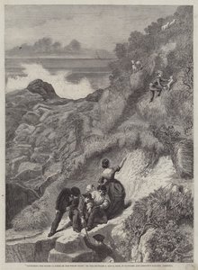 Gathering the Flocks, en scene på den walisiske kysten av James Sant