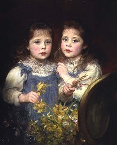 The Twins, ca. 1901 (olje på lerret) av James Sant