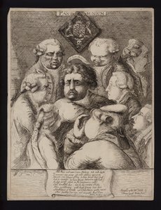 Pandemonium: satire over den politiske ustabiliteten i Storbritannia etter fallet av Fox-North-koalisjonen og dens erstatning med regjeringen til William Pitt den yngre, 1784