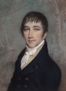 Clement Clarke Moore, 3/1810 (pastell på grått papir) av James Sharples