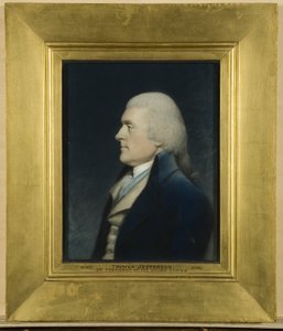 Thomas Jefferson, ca. 1797 (pastell på grått papir) av James Sharples