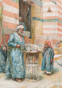 The Sweetmeat Seller (chromolitho)