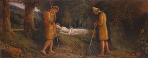 Imogen og hyrdene 1860-1870 av James Smetham