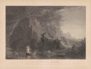 Livets reise: barndom av James Smillie, after Thomas Cole