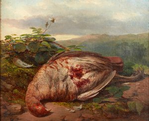 A Still Life of Dead Game (olje på lerret) av James Sr Hardy