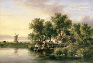 Et solbelyst landskap i Norfolk-elven