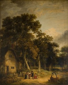 Hytte i en skog, 1859.
