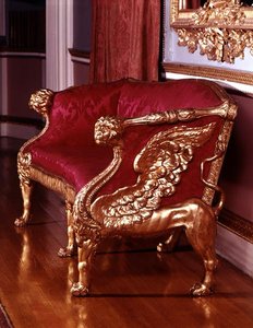 Sofa med bevingede løve-endestøtter, ca. 1760 (se også 148803) av James Stuart