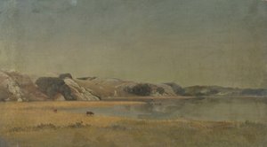 Landskap (olje på lerret) av James Suydam