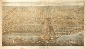 Chicago (farge litho) av James T. Palmatary