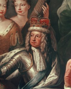 Detalj av George I fra Painted Hall, Greenwich