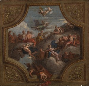 Skisse for en takdekorasjon, 1700 av James Thornhill