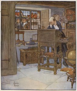Illustrasjon for The Compleat Angler av Izaak Walton av James Thorpe