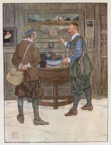 Illustrasjon for The Compleat Angler av Izaak Walton av James Thorpe