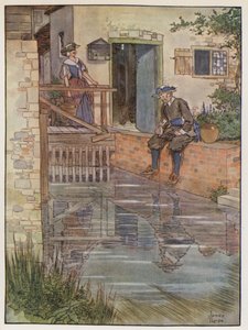 Illustrasjon for The Compleat Angler av Izaak Walton av James Thorpe