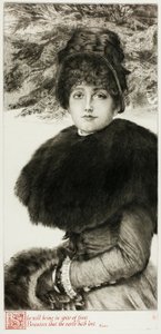 En tur i snøen av James Tissot