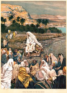 Jesus underviser på kysten, ca 1890